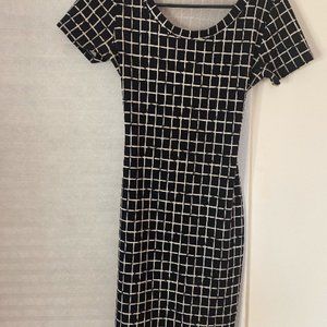 Black and White Off-Shoulder Dress Charlotte Russe